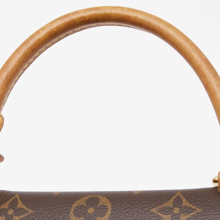 Pre Owned Louis Vuitton Black Monogram Canvas and Leather Marignan Bag