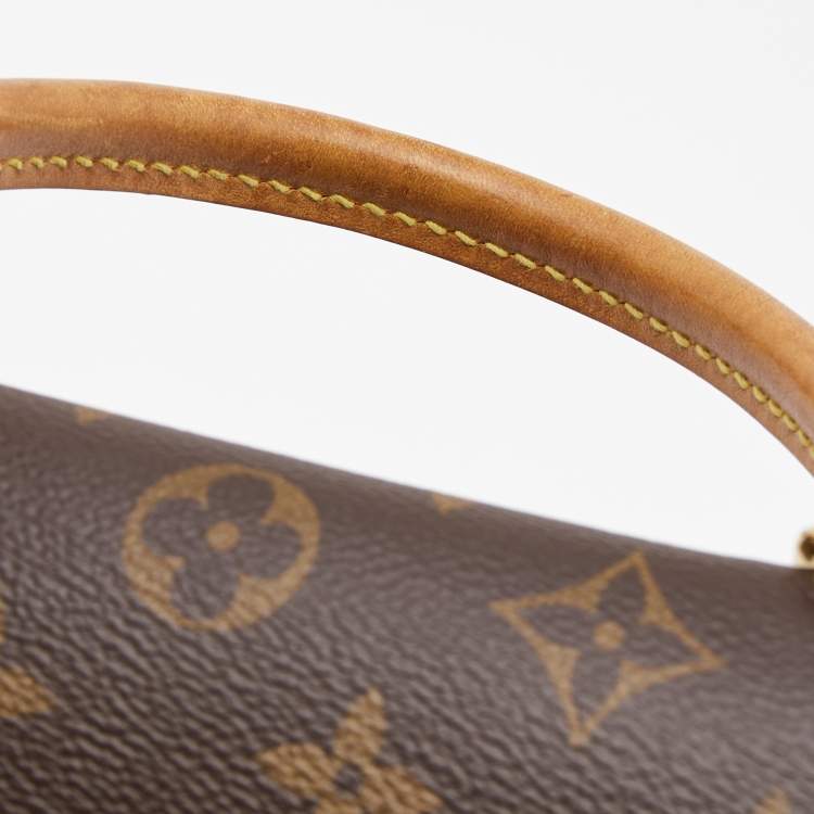 Pre Owned Louis Vuitton Black Monogram Canvas and Leather Marignan Bag