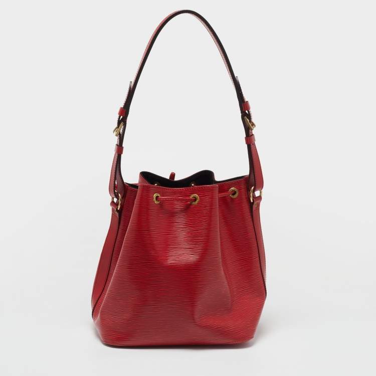 Pre Owned Louis Vuitton Red Epi Leather Petit Noe Bag