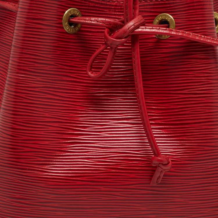 Pre Owned Louis Vuitton Red Epi Leather Petit Noe Bag