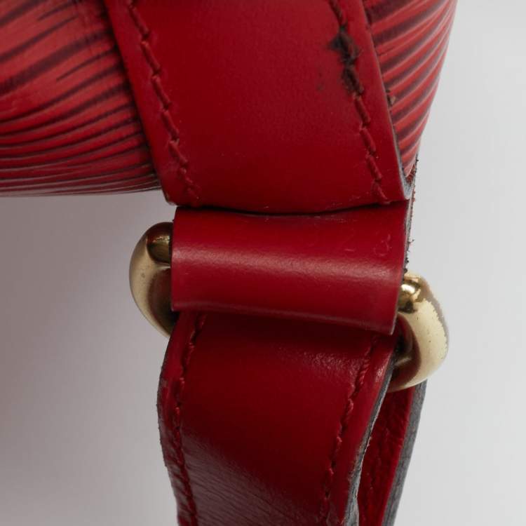 Pre Owned Louis Vuitton Red Epi Leather Petit Noe Bag