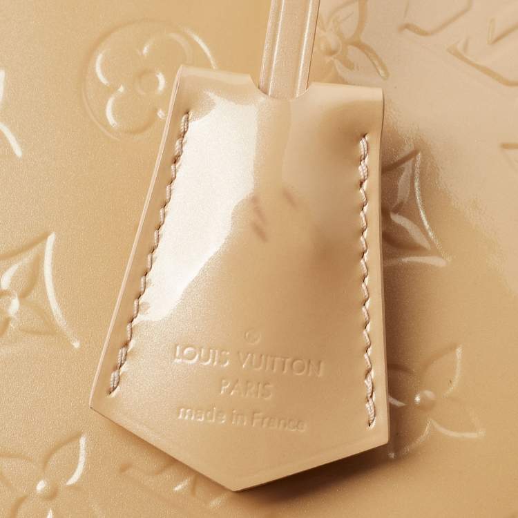 Pre Owned Louis Vuitton Rose Florentine Monogram Vernis Alma GM Bag