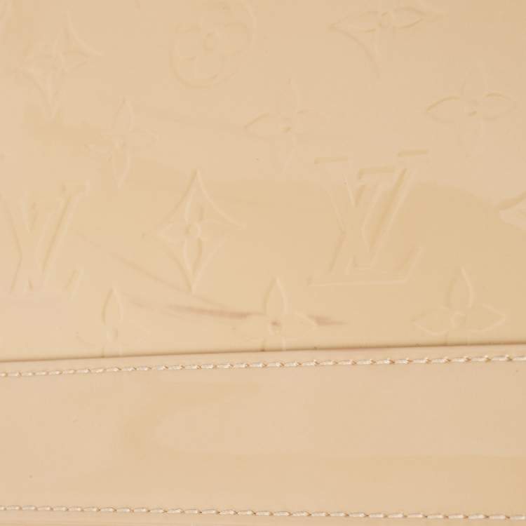 Pre Owned Louis Vuitton Rose Florentine Monogram Vernis Alma GM Bag