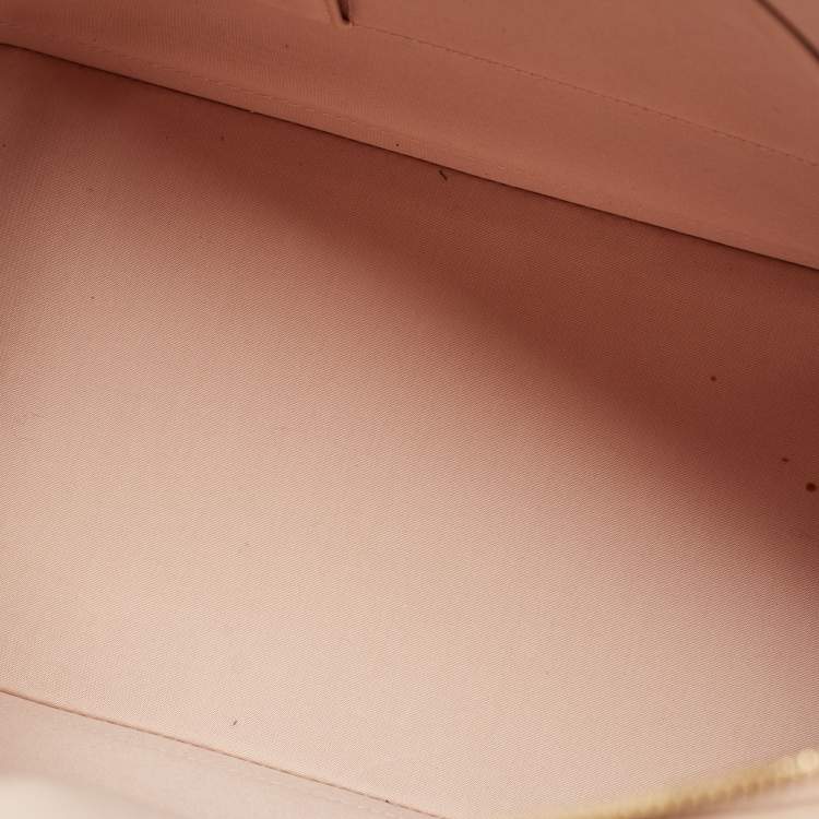 Pre Owned Louis Vuitton Rose Florentine Monogram Vernis Alma GM Bag