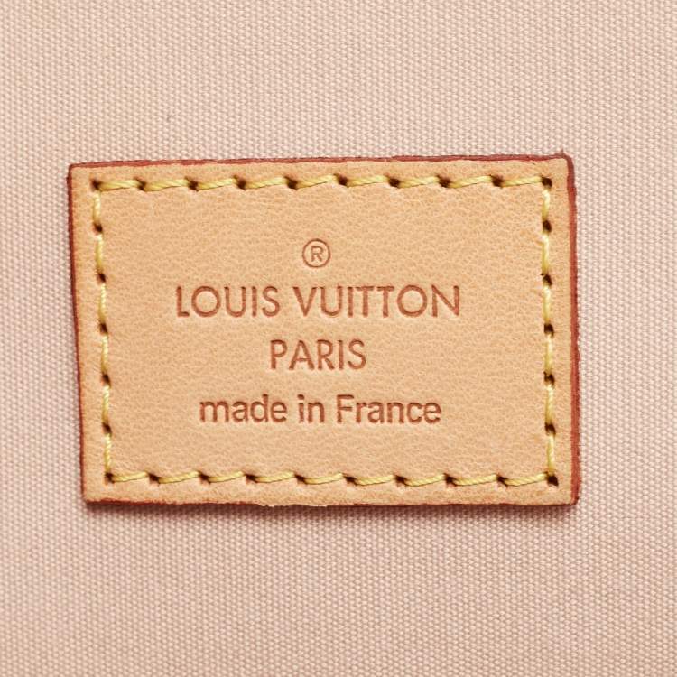 Pre Owned Louis Vuitton Rose Florentine Monogram Vernis Alma GM Bag