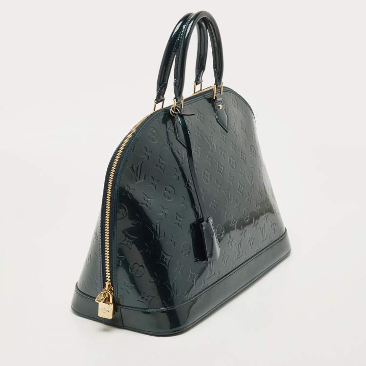 مملوكة مسبقًا Louis Vuitton Bleu Nuit  Monogram Vernis Alma GM Bag