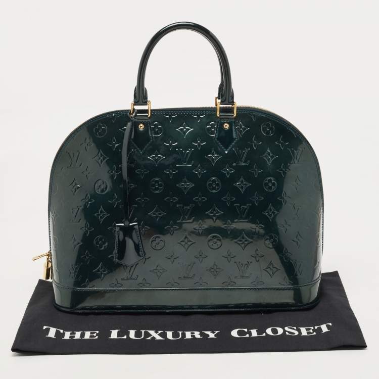 مملوكة مسبقًا Louis Vuitton Bleu Nuit  Monogram Vernis Alma GM Bag