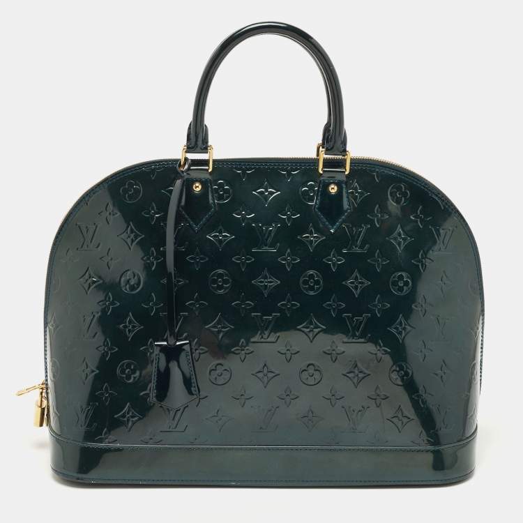 Louis Vuitton Bleu Nuit Monogram Vernis Alma GM Bag Louis Vuitton | The  Luxury Closet