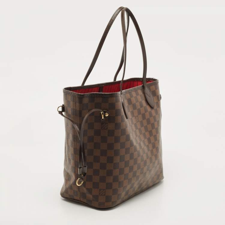 Pre Owned Louis Vuitton Damier Ebene Canvas Neverfull MM Bag