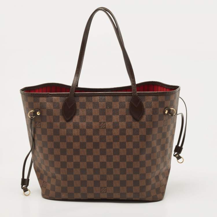 Pre Owned Louis Vuitton Damier Ebene Canvas Neverfull MM Bag