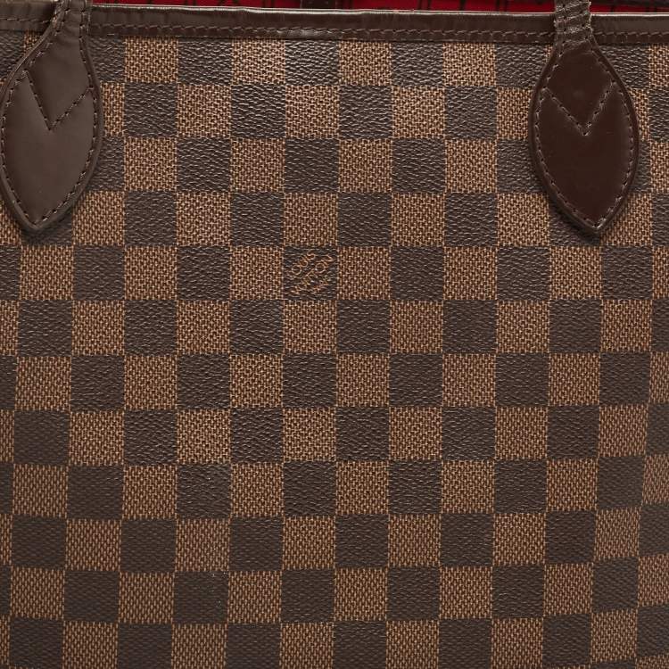 Pre Owned Louis Vuitton Damier Ebene Canvas Neverfull MM Bag