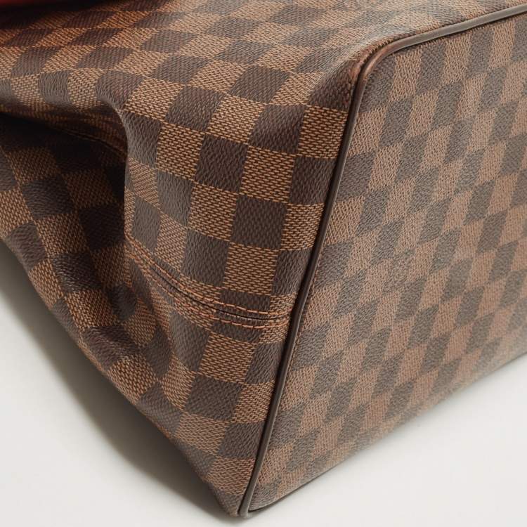Pre Owned Louis Vuitton Damier Ebene Canvas Bergamo MM Bag