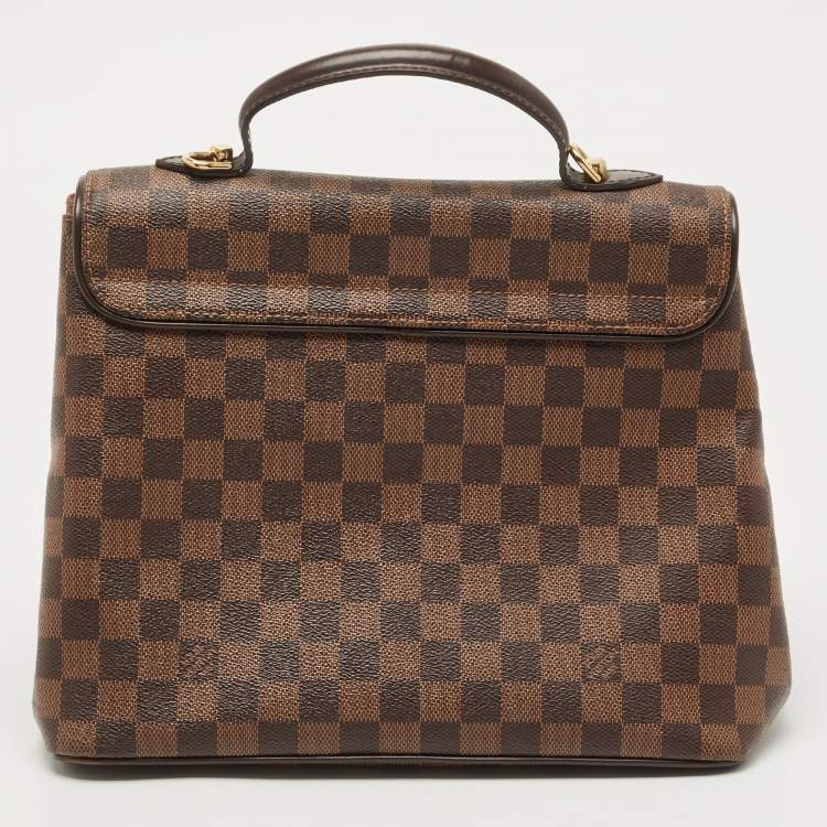Pre Owned Louis Vuitton Damier Ebene Canvas Bergamo MM Bag