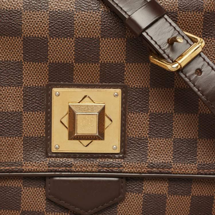 Pre Owned Louis Vuitton Damier Ebene Canvas Bergamo MM Bag