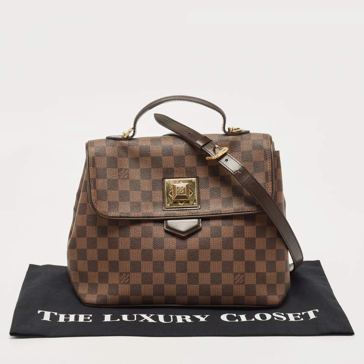 Pre Owned Louis Vuitton Damier Ebene Canvas Bergamo MM Bag