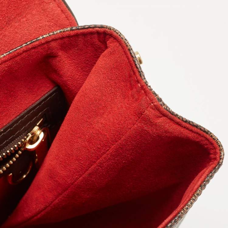 Pre Owned Louis Vuitton Damier Ebene Canvas Bergamo MM Bag