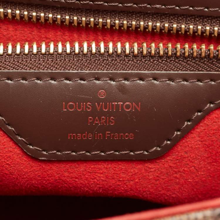 Pre Owned Louis Vuitton Damier Ebene Canvas Bergamo MM Bag