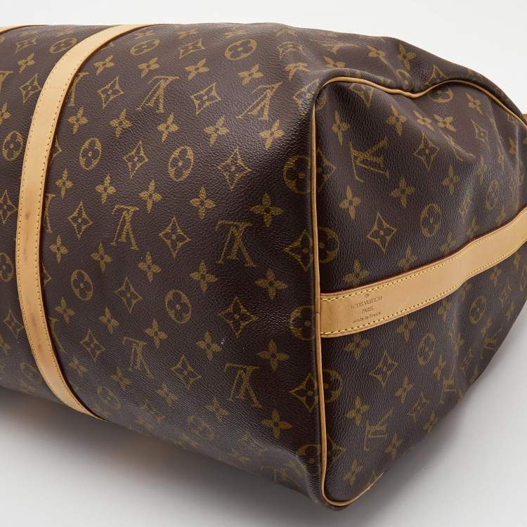 Pre Owned Louis Vuitton Monogram Canvas Keepall Bandouliere 55 Bag