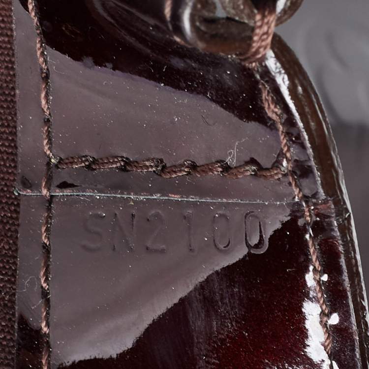 Pre Owned Louis Vuitton Amarante Monogram Vernis Wilshire MM Bag