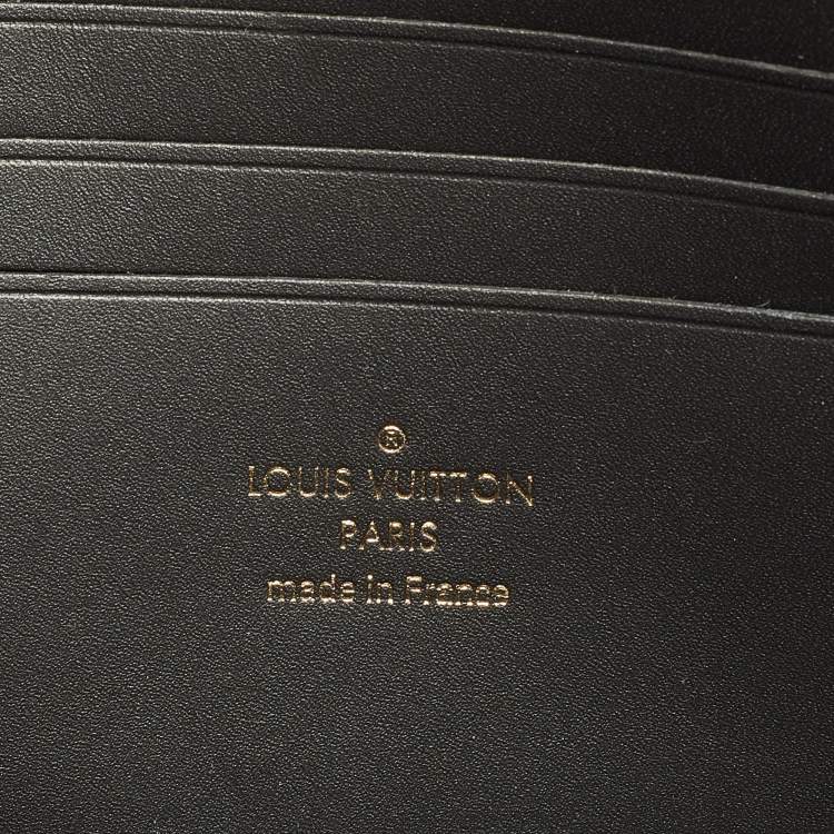 Pre Owned Louis Vuitton Monogram Reverse Canvas Dauphine Wallet on Chain