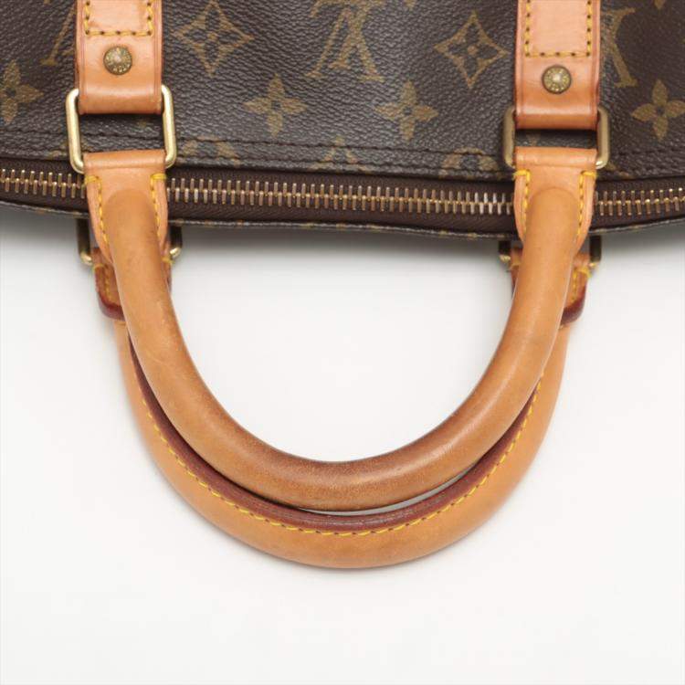 Pre Owned Louis Vuitton Brown Canvas Monogram Keepall 55 Duffel Bag