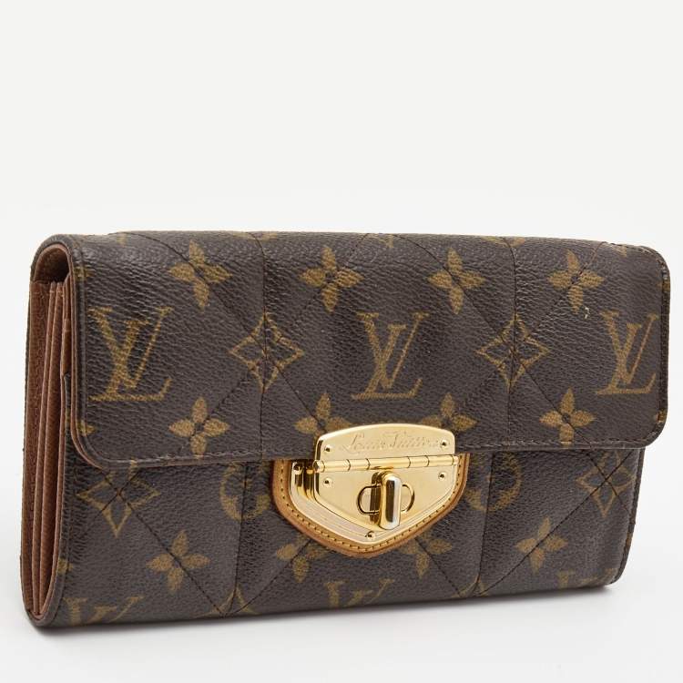 Pre Owned Louis Vuitton Monogram Canvas Etoile Sarah Wallet
