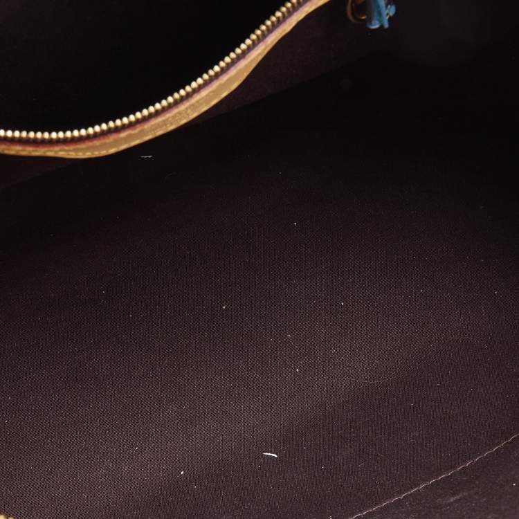 Pre Owned Louis Vuitton Amarante Monogram Vernis Brea MM Bag