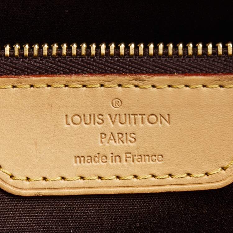 Pre Owned Louis Vuitton Amarante Monogram Vernis Brea MM Bag