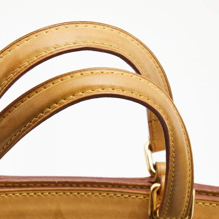 Pre Owned Louis Vuitton Amarante Monogram Vernis Brea MM Bag