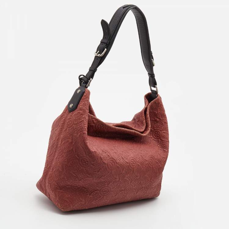 Pre Owned Louis Vuitton Framboise Monogram Antheia Leather Ixia PM Bag