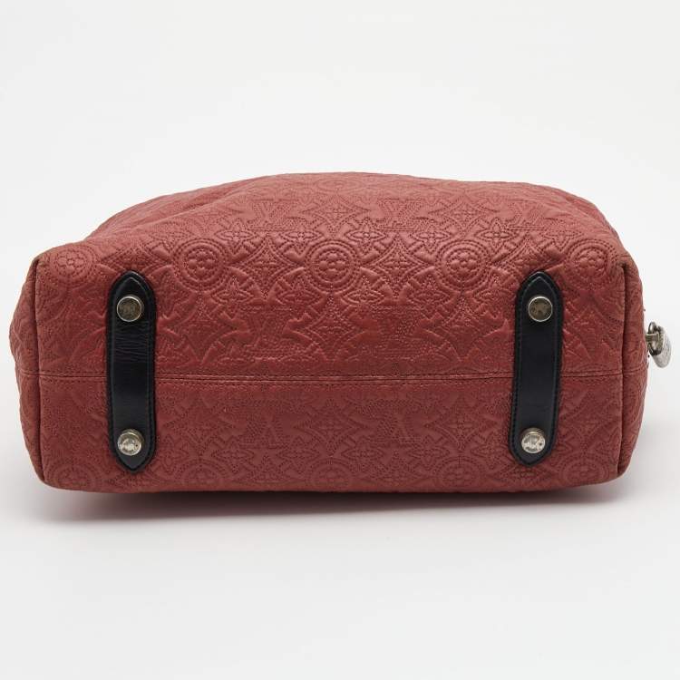 Pre Owned Louis Vuitton Framboise Monogram Antheia Leather Ixia PM Bag