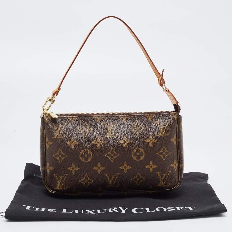 Pre Owned Louis Vuitton Monogram Canvas Pochette Accessoires Bag