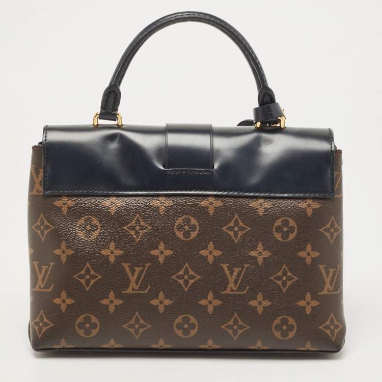 Pre Owned Louis Vuitton Black Monogram Canvas and Leather One Handle Flap MM Bag