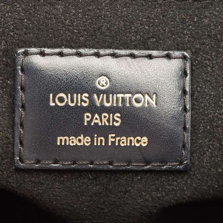 Pre Owned Louis Vuitton Black Monogram Canvas and Leather One Handle Flap MM Bag