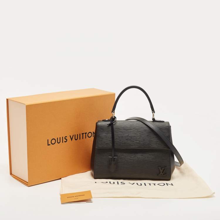 Pre Owned Louis Vuitton Black Epi Leather Cluny BB Bag