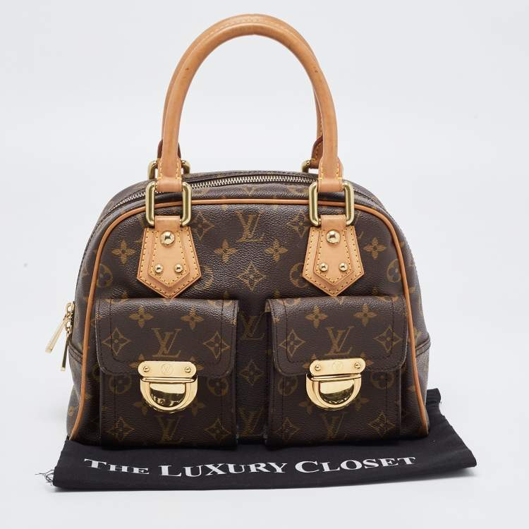 Pre Owned Louis Vuitton Monogram Canvas Manhattan PM Bag