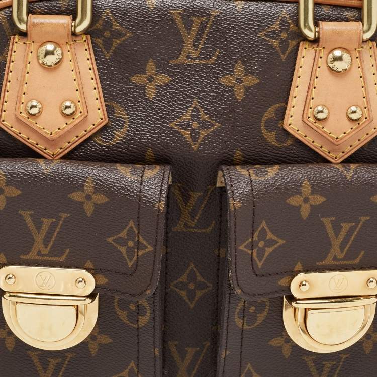 Pre Owned Louis Vuitton Monogram Canvas Manhattan PM Bag