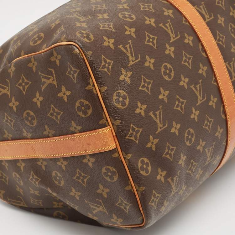 Pre Owned Louis Vuitton Monogram Canvas Keepall Bandouliere 50 Bag
