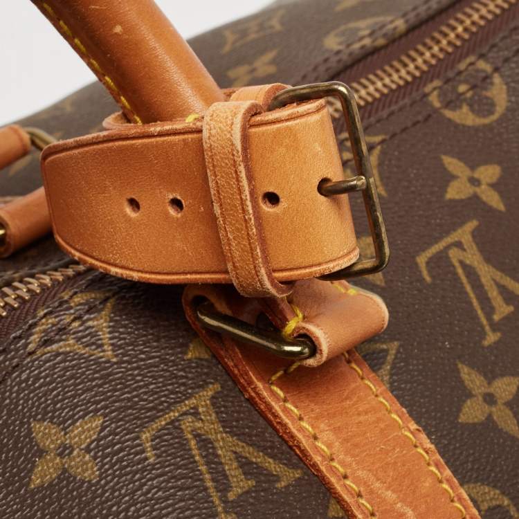 Pre Owned Louis Vuitton Monogram Canvas Keepall Bandouliere 50 Bag