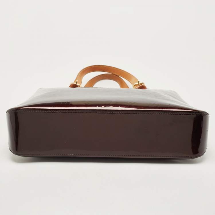 Pre Owned Louis Vuitton Amarante Monogram Vernis Brentwood Bag