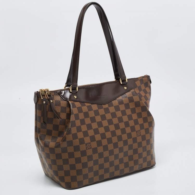 Pre Owned Louis Vuitton Damier Ebene Canvas and Leather Westminister GM Bag