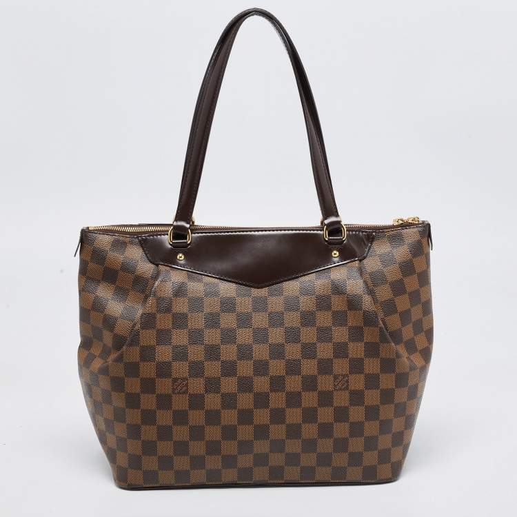 Pre Owned Louis Vuitton Damier Ebene Canvas and Leather Westminister GM Bag