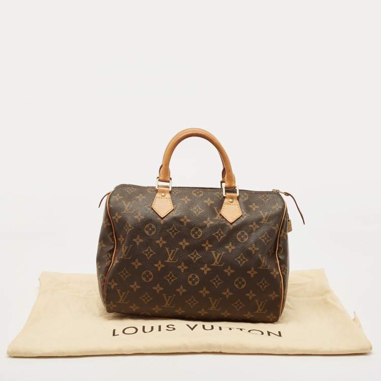Pre Owned Louis Vuitton Monogram Canvas Speedy 30 Bag