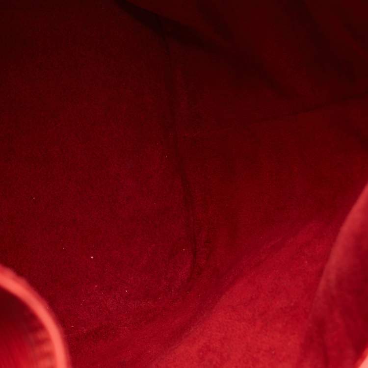 Pre Owned Louis Vuitton Red Epi Leather Noe Bag