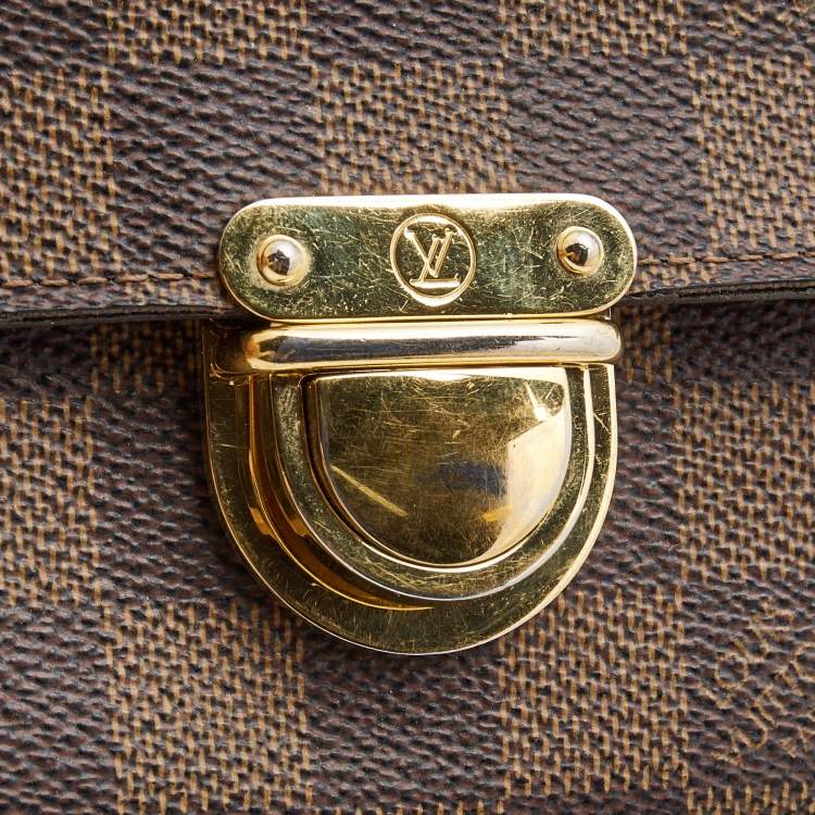 Pre Owned Louis Vuitton Damier Ebene Canvas Koala Wallet