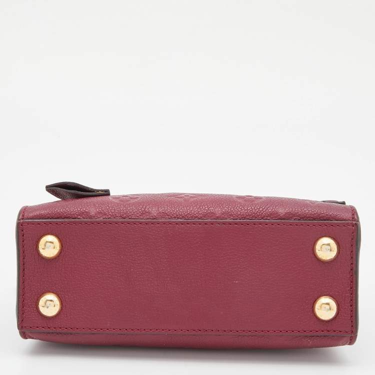 Pre Owned Louis Vuitton Flamme Monogram Empreinte Leather Pont Neuf Mini Bag