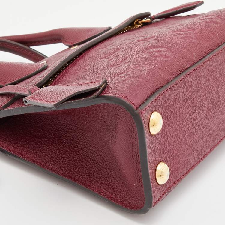 Pre Owned Louis Vuitton Flamme Monogram Empreinte Leather Pont Neuf Mini Bag