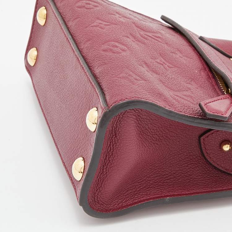 Pre Owned Louis Vuitton Flamme Monogram Empreinte Leather Pont Neuf Mini Bag