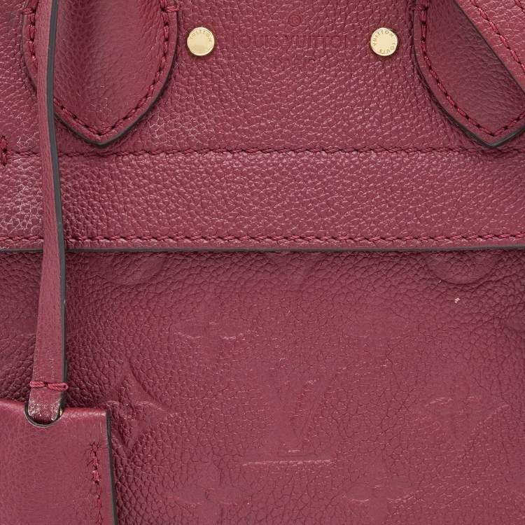 Pre Owned Louis Vuitton Flamme Monogram Empreinte Leather Pont Neuf Mini Bag