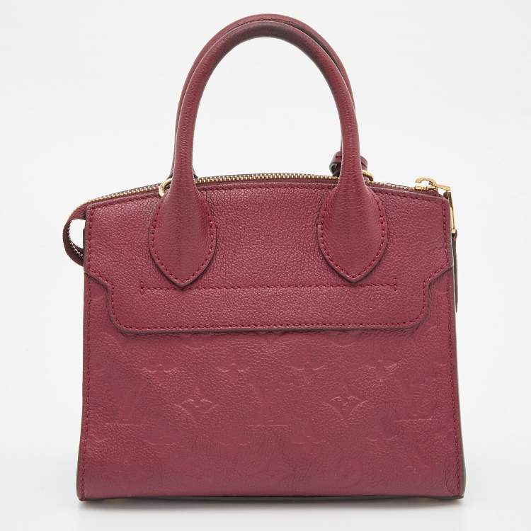 Pre Owned Louis Vuitton Flamme Monogram Empreinte Leather Pont Neuf Mini Bag